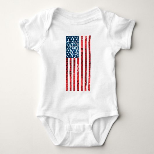 Vertikalflagge Baby Strampler (Vorderseite)