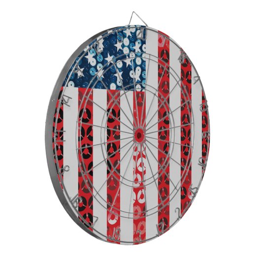 Vertikalflagge Dartscheibe (Vorderseite Links)