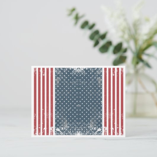 Vertikalflagge Postkarte (Stehend Vorderseite)