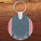 Vertikalflagge Schlüsselanhänger (Vorderseite)