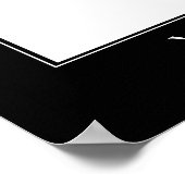 Vertikalgrenzenvorlage für motivierend Stil Poster (Ecke)