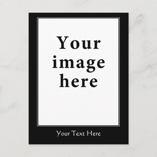 Vertikalgrenzenvorlage für motivierend Stil Postkarte (Vorderseite)