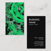 Vertikalgrün Visitenkarte (Vorne/Hinten)