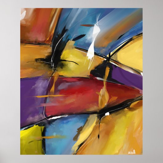 Vertikalposter extra großes Modell "Abstract 1509" Poster (Vorne)