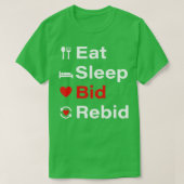 Vertrag Bridge Bidding Duplicate Card Game Player T-Shirt (Design vorne)