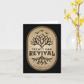 Vertrag Eiche Wiederbelebung Shirt Männer Frauen K Karte (Gelbe Blume)