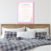 Vertrag für jugendliche Mütter Leinwanddruck (Insitu (Schlafzimmer))