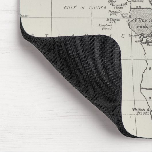 Vertrag-Karte von Afrika Mousepad (Ecke)