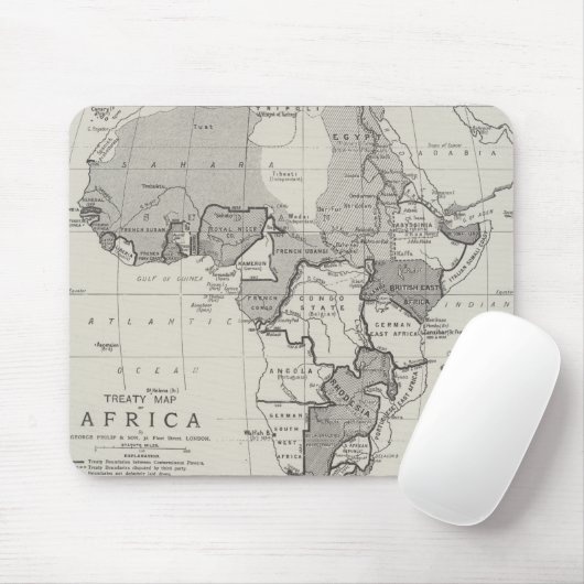 Vertrag-Karte von Afrika Mousepad (Mit Mouse)