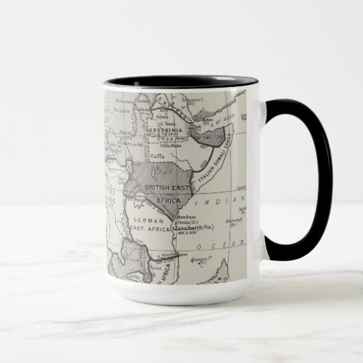 Vertrag-Karte von Afrika Tasse (Rechts)