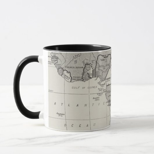 Vertrag-Karte von Afrika Tasse (Links)