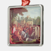 Vertrag Williams Penns mit dem amerikanischen Silbernes Ornament (Links)