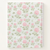 Verträglich - Jane Austen Floral Vintag Notizblock (Rückseite)