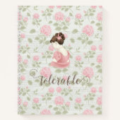 Verträglich - Jane Austen Floral Vintag Notizblock (Vorderseite)
