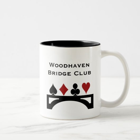 Vertrags-Brücken-Verein-Gewohnheits-Tasse Zweifarbige Tasse (Rechts)