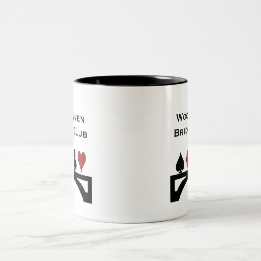 Vertrags-Brücken-Verein-Gewohnheits-Tasse Zweifarbige Tasse (Mittel)
