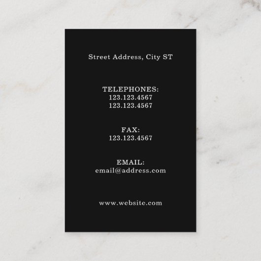 Vertragsausweis Visitenkarte (Rückseite)