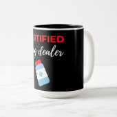 Vertragshändler Zweifarbige Tasse (VorderseiteRechts)