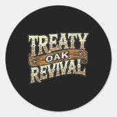 Vertragsoak-Wiederbelebung Runder Aufkleber (Vorderseite)