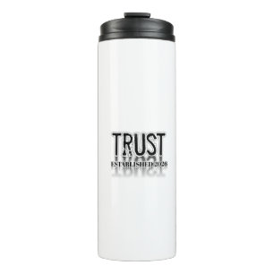 "Vertrau der Reise" Inspirierendes Edelstahl-W Thermosbecher