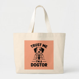 Vertrau mir, ich bin ein Hundtor Jumbo Stoffbeutel