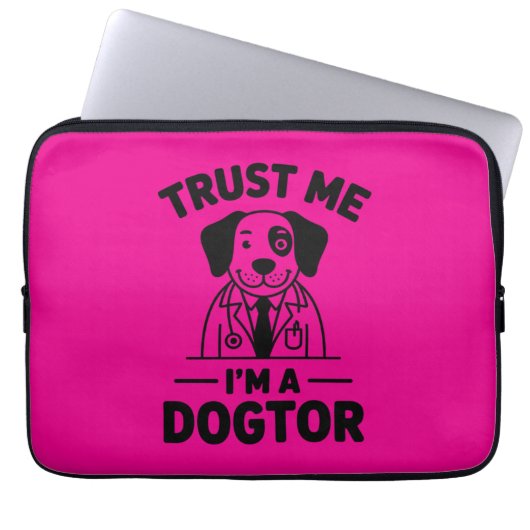 Vertrau mir, ich bin ein Hundtor Laptopschutzhülle (Vorderseite)