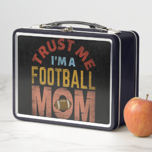 VERTRAU MIR ICH BIN EINE FUSSBALL-MUTTER METALL BROTDOSE