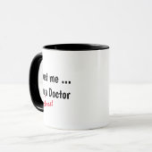 Vertrau mir, ich bin fast Doktor Tasse - Medizinis (Vorderseite Links)