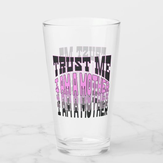 Vertrau mir, ich bin Mutter. Glas (Rückseite)