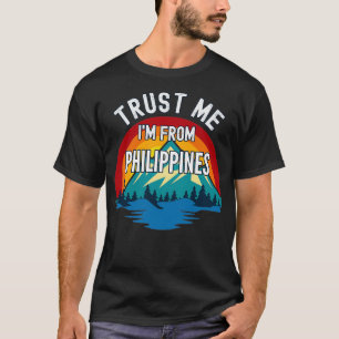 Vertrau mir, ich bin von den Philippinen Bunt Berg T-Shirt