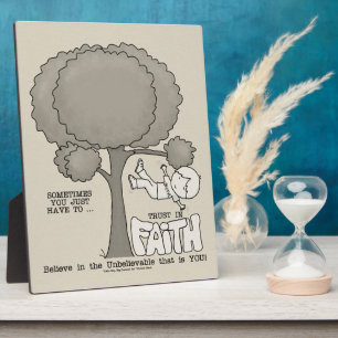 Vertraue auf den Glauben Fotoplatte