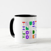Vertraue auf den Herrn Christlich Tasse (Vorderseite Links)