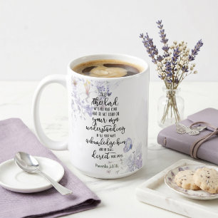 Vertraue auf den Herrn floral Kaffeetasse