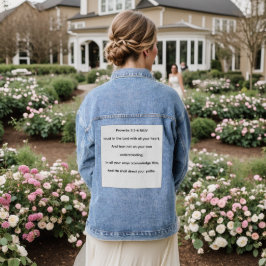 Vertraue auf den Herrn  Jeansjacke