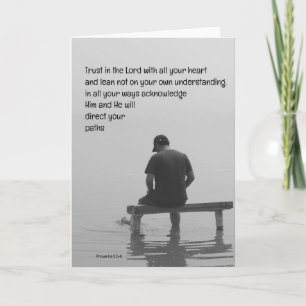 Vertraue auf den Herrn - Tröstender, aufbauender B Karte