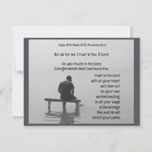 Vertraue auf den Herrn - Tröstender, aufbauender B Postkarte