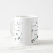 Vertraue deinem inneren Kompass. Selbstfürsorge-Af Kaffeetasse (Vorderseite Links)