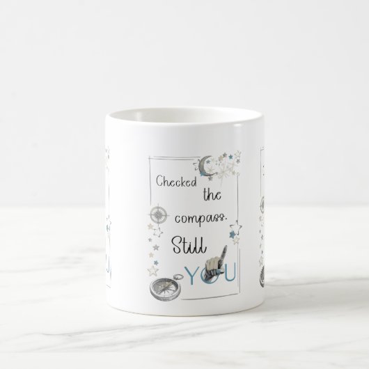 Vertraue deinem inneren Kompass. Selbstfürsorge-Af Kaffeetasse (Mittel)