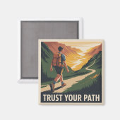 Vertraue deinem Weg Magnet (Vorderseite/Rückseite)