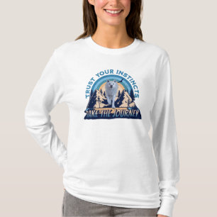 Vertraue Deinen Instinkten Arktischer Wolf T-Shirt