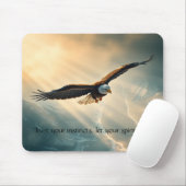 Vertraue deinen Instinkten, lass deinen Geist in d Mousepad (Mit Mouse)