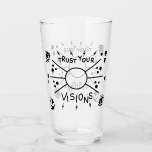 Vertraue Deinen Visionen Glas Tasse