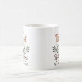 Vertraue dem Gott, der sieht Christliche Ermutigun Kaffeetasse (Mittel)