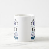 Vertraue dem Gott der Wunder Christliche Hoffnung Kaffeetasse (Mittel)
