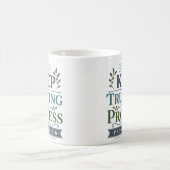 Vertraue dem Prozess Inspirierender Glaube Kaffeetasse (Mittel)