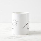 Vertraue dem Prozess Minimalistische Kaffeetasse (Mittel)