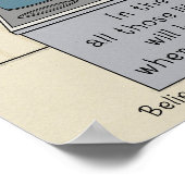 Vertraue dem Prozess Poster (Ecke)