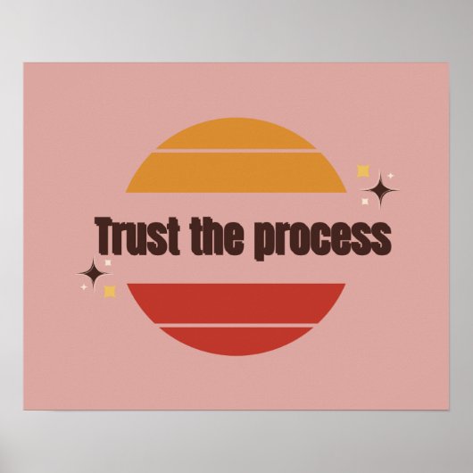 Vertraue dem Prozess Poster (Vorne)
