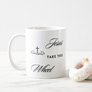 "Vertraue der Reise: Jesus nimm das Rad" Kaffeetasse