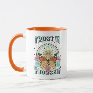 Vertraue dir selbst Himmlische Sonne und Schmett Tasse
